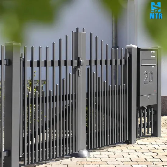 Aluminium Industrial Metal Driveway Folding Pedestrian Gate