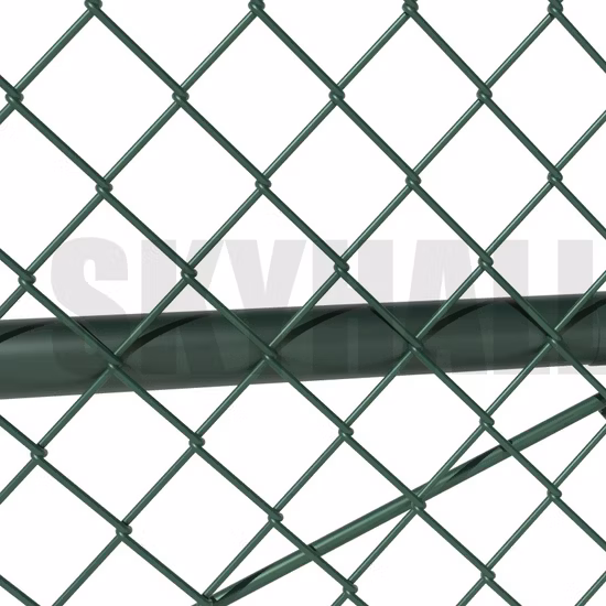 Heavey Duty Dark Green Chain Link Fence for Residential Use