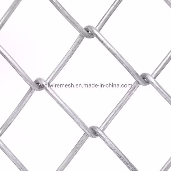 9 Gauge 3.0mm Galvanized Chain Link Fence Diamond Wire Mesh Fence Cyclone Chain Link Mesh Fencing