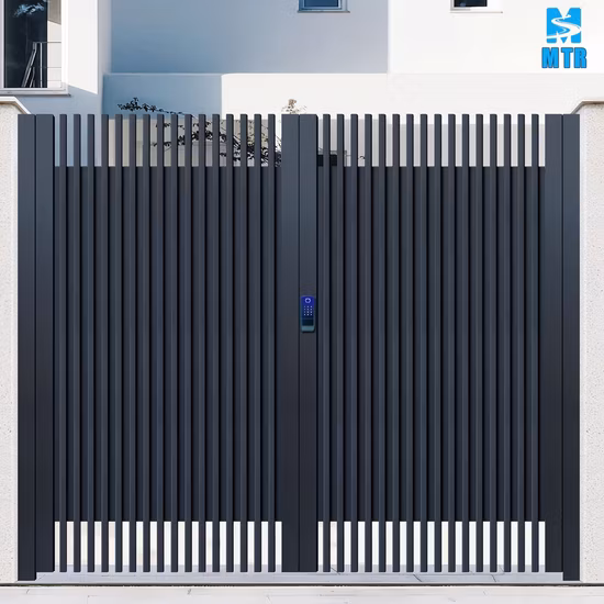 Aluminium Industrial Metal Driveway Folding Pedestrian Gate