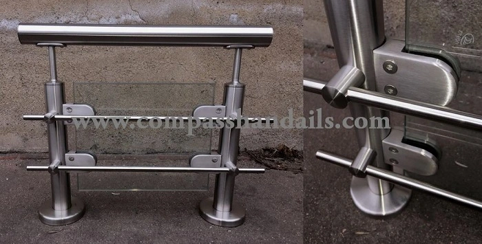 Stainless Steel Glass Balustrade for Outdoor Balcony and Staircase