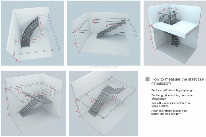 Iutdoor Industrial Metal Stairs Cast Iron Staircase