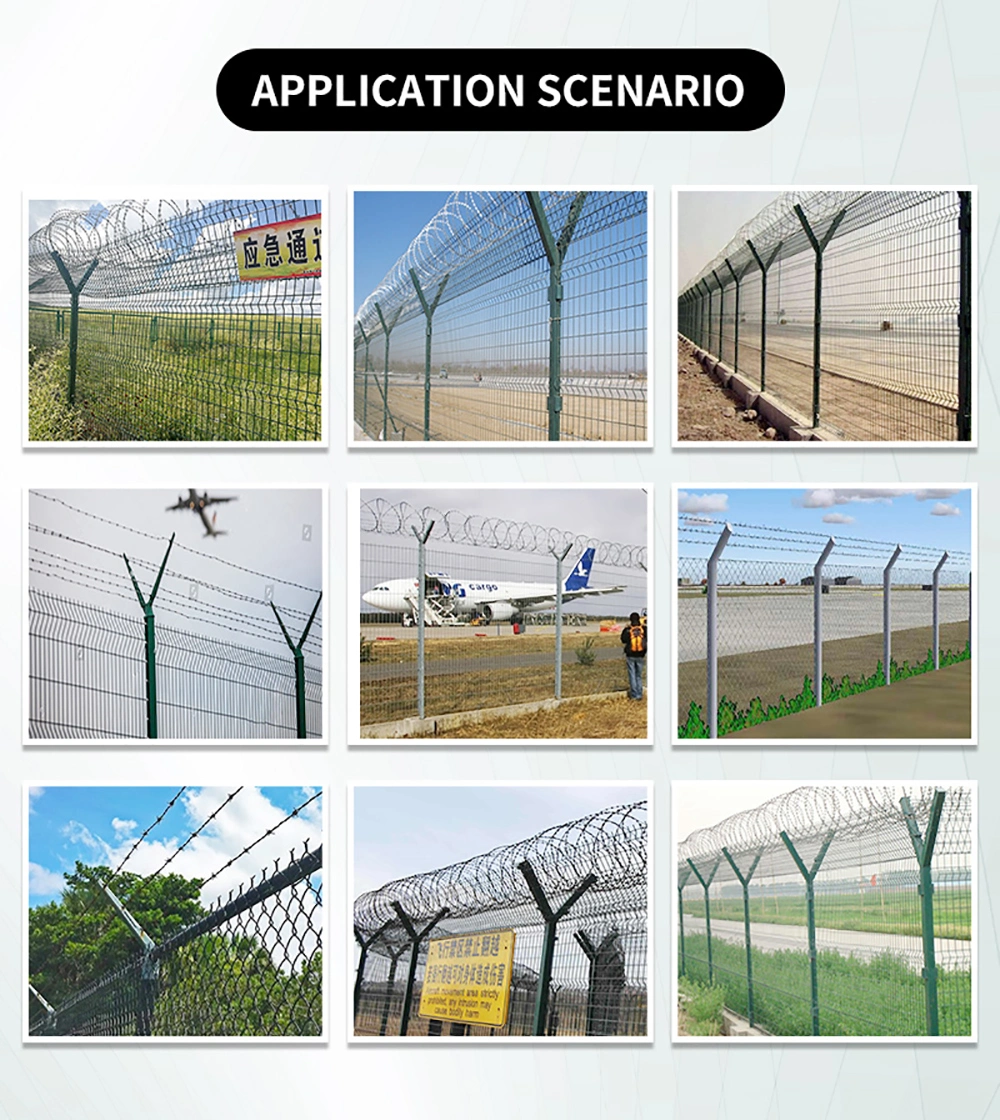 High Security Powder Coated 358 Anti Climb Security Fence for Airport / Prison on Sale Welded Wire Mesh Fencing