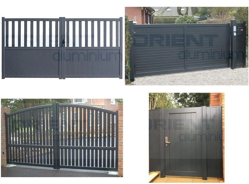 Automatic Sliding/Metal/Powder Coated White Aluminium/Garden/Sliding/Fence Driveway Gate for Residential/Garden/House