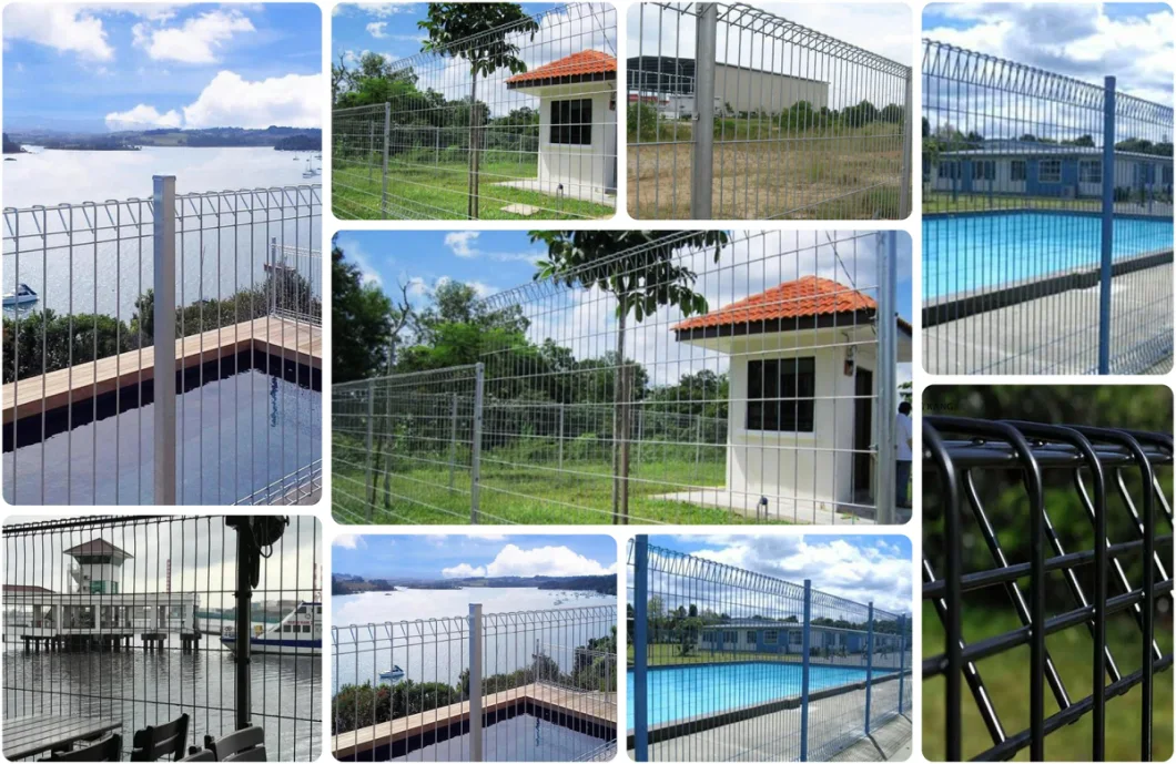 Industry High Security Brc Fence Welded Galvanized Steemesh Fence Panels Fencing Roll Top Fence Steel Fence Cattle Field Fence Wrought Iron Main Gate Design