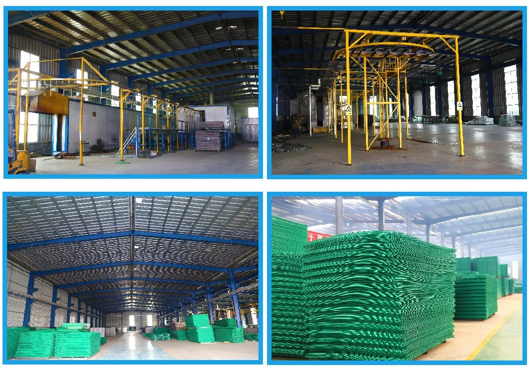 Factory Direct Supply 868 Vinyl Coated Welded Double Wire Mesh Fence for Stadium Residental Garden Security Fencing