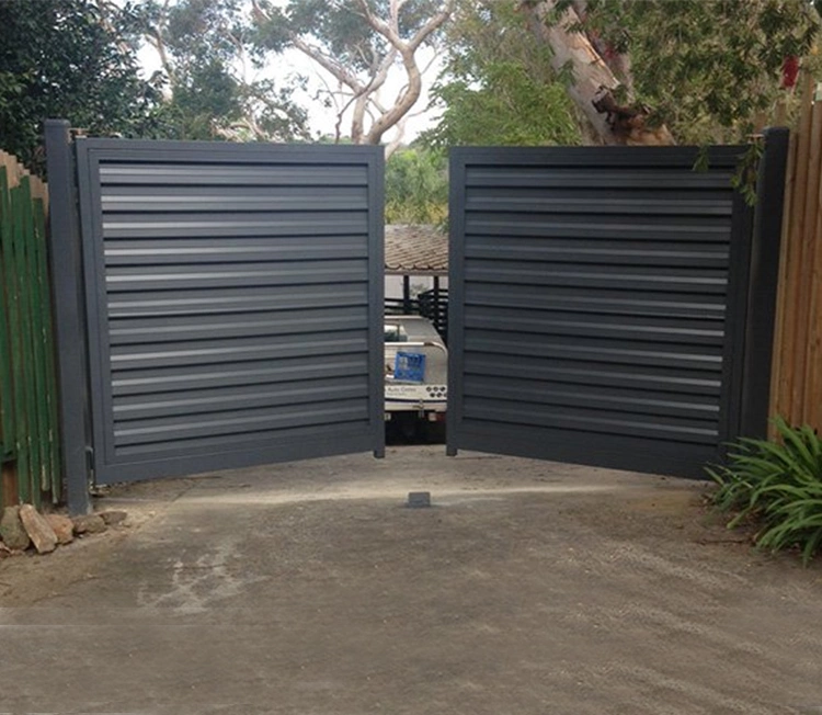 Factory Price House Residential Classic Metal Doors Gates Custom Aluminum Art Main Gate Designs