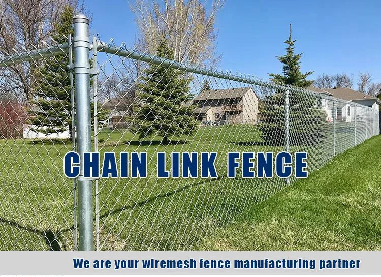 Residential and Commercial Chain Link Fence Metal Wire Mesh Fencing