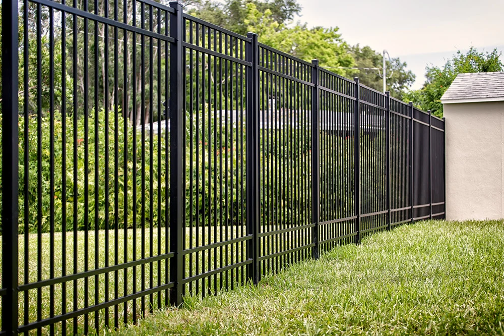 Garden Fencing Trellis Aluminum Metal Gates Courtyard Security School Steel Laser Cut Gates Perforated Garden Gates Decorative Steel Fence
