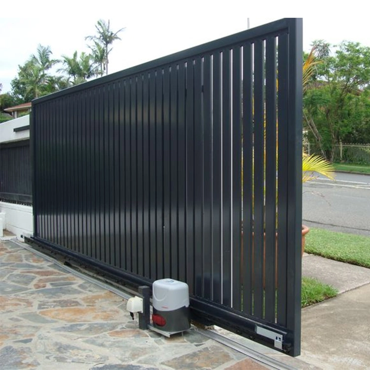 Customized Louver Gate Garden Decorative Aluminium Industrial Metal Driveway Gate