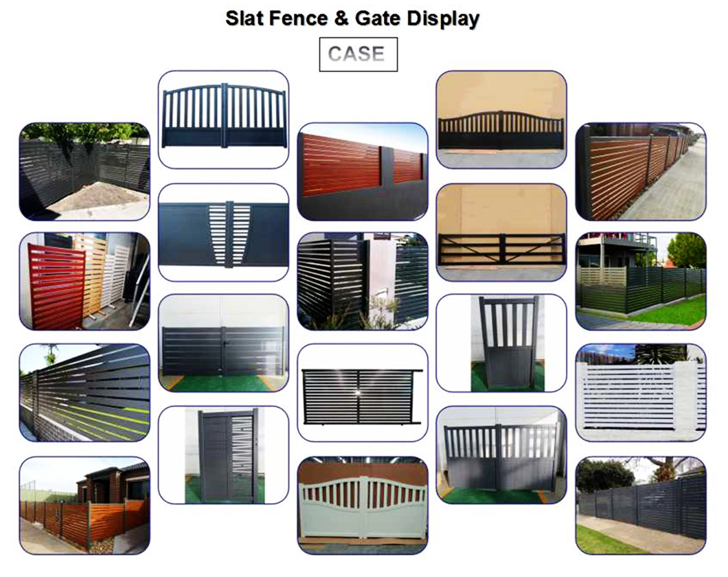 Aluminum Metal Fence &amp; Gate for Residential/Garden