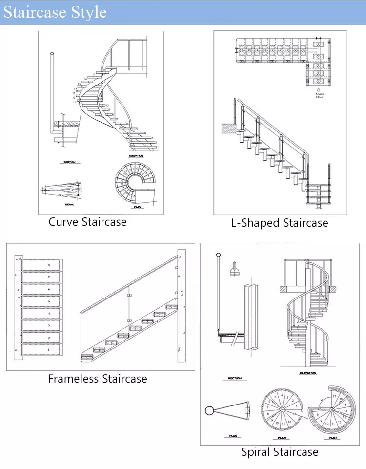 China Building Standard Metal Cheap Grill Design Railing Price Wood Timber Floatting Staircase
