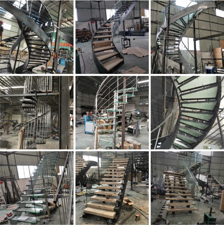 Iutdoor Industrial Metal Stairs Cast Iron Staircase