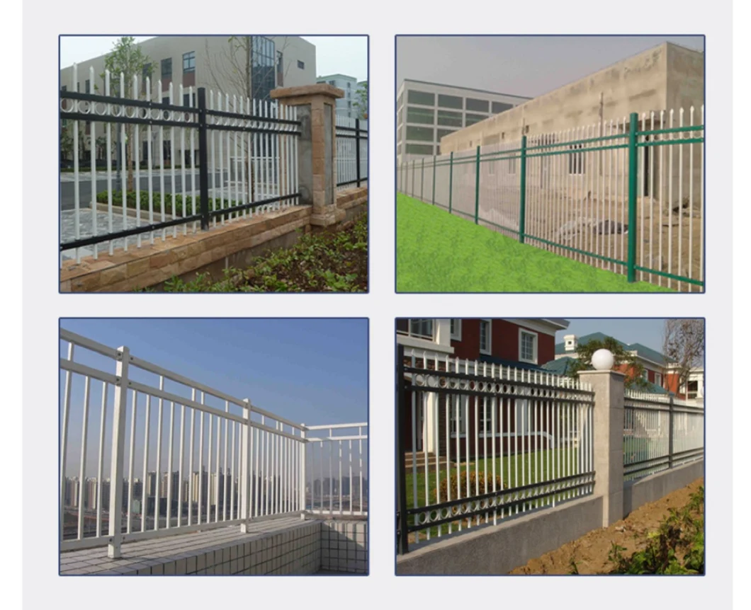 Popular Design Decorative Wrought Iron Fence Steel Fence Metal Fence