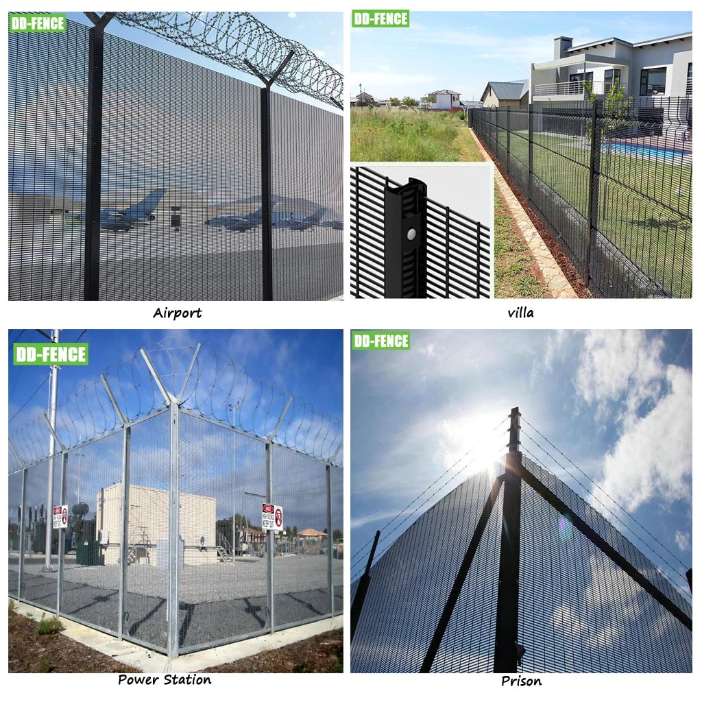 ISO 9001 Certified 358 High Security 3D Anti Cut Anti Climb Fence for Airport Industrial Commercial Residential Boundary Railway Power Station