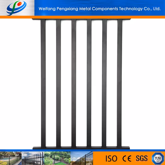 Residential House/Garden/Villa Security Powder Coated Steel Spear Style Fence Panel