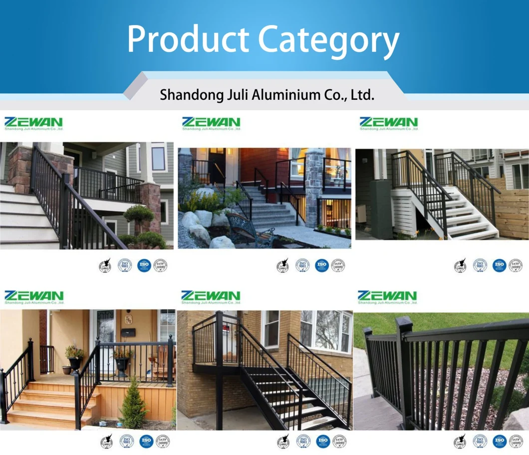 Hand Stair /Black Powder Coated Aluminium/Flat Top/Spear Top/Picket/Security/Pool/Garden Balcony Terrace Stair Baluster