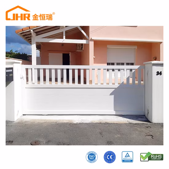New Style Residential Automatic Aluminum Main Gate Metal Entrance