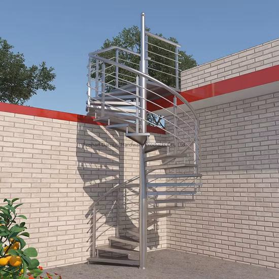 Modern Design Indoor Metal Spiral Stairs Staircase