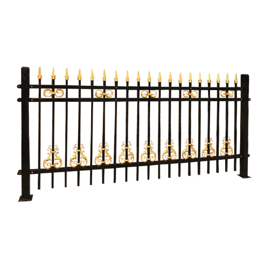 Popular Design Decorative Wrought Iron Fence Steel Fence Metal Fence