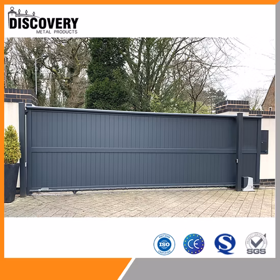 Aluminium Industrial Metal Driveway Gate, Easy Aluminum Gates for France Market