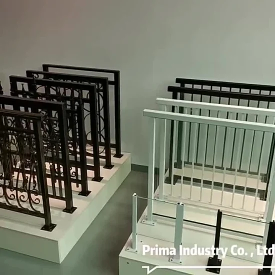 Classical Wrought Iron Staircase Railing Balustrade