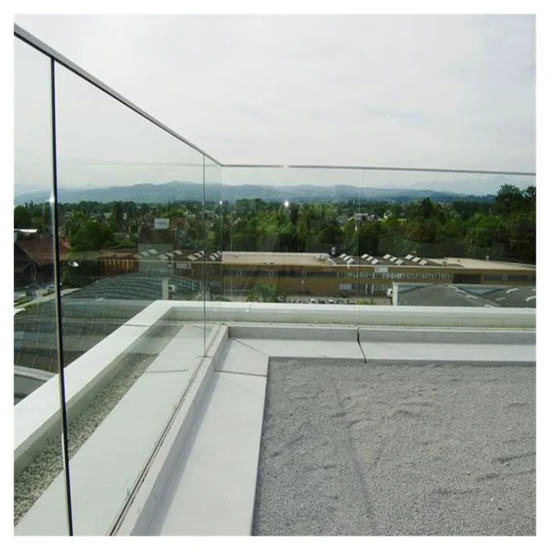 Railing Indoor and Outdoor Glass Railing Frameless Aluminum U Channel Glass Balcony Balustrade