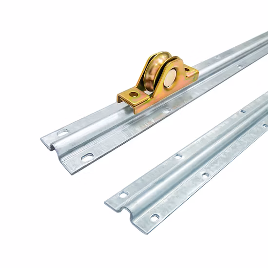 High Quality Wholesale Sliding Door Track Heavy Hardware Sliding Gate Rail Kit for Bottom Wheel