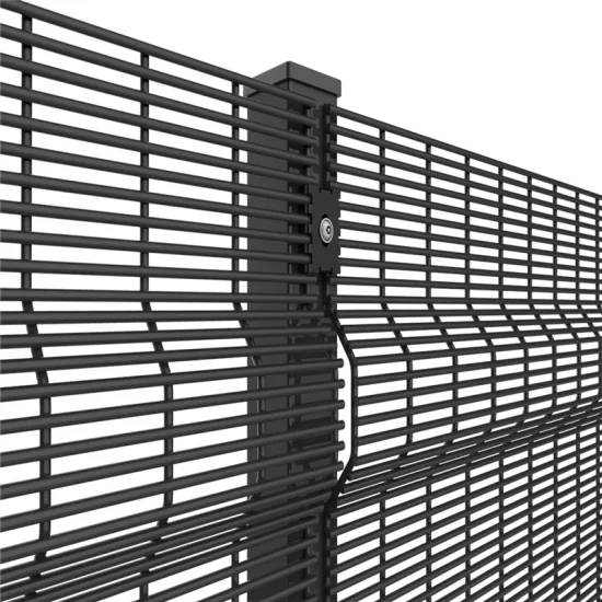 Wholesale 358 Fence 32mm Dra Anti Climb Steel Fence Panel Metal Security Fencing PVC Clear View Fence for Airport Mili-Tary Factory