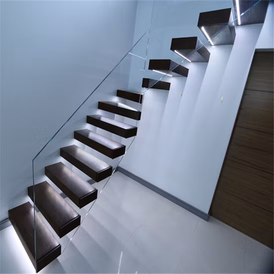 Prima High Metal Stair Customized Interior Straight Staircase