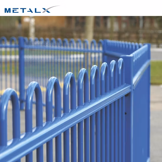 8FT Tall Tubular Steel Fencing and Driveway Gates Cheap Wrought Iron Fence