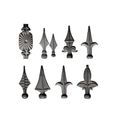 Forged Steel Garden Fence Balustrade Wrought Iron Spearpoint
