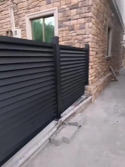 Residential Black Powder Coated Finished Cheap Laser Cut Corten Steel Fence Panels Aluminum Garden Border Fence