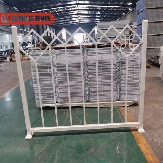 Qatar Design Galvanized Welded Ornamental Fence Decoration Fence for Garden