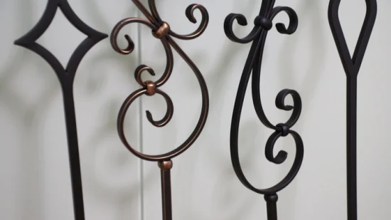Iron Stair Balusters Metal Stair Spindles Satin Black Hollow Wrought Iron