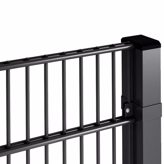 Factory Direct Supply 868 Vinyl Coated Welded Double Wire Mesh Fence for Stadium Residental Garden Security Fencing