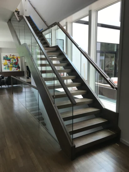 Prima Metal Staircase for House Interior Straight Stairs