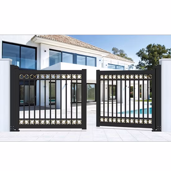 12 Foot Driveway Gate for Wrought Iron Main Gate Design Maharaja Gate Outdoor Extension Driveway Portail Coulissante Drive Way Folding Gates Villa Swing Gates