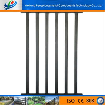 Residential House/Garden/Villa Security Powder Coated Steel Spear Style Fence Panel
