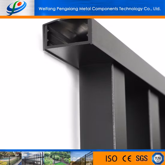 Residential House/Garden/Villa Security Powder Coated Steel Spear Style Fence Panel