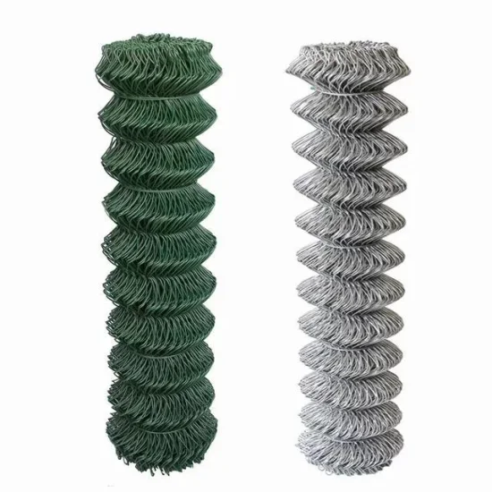 5%off Galvanized PVC Coated Chain Link Cyclone Diamond Mesh Barbed Wire Fence Used in Farm/Shool Sport/Garden/Pool Decorative Angle Post Fencing