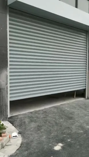 Exterior & Interior Security Galvanized Steel Metal Doors Spiral Garage Automatic Rolling Shutter Industrial Rolling Gate