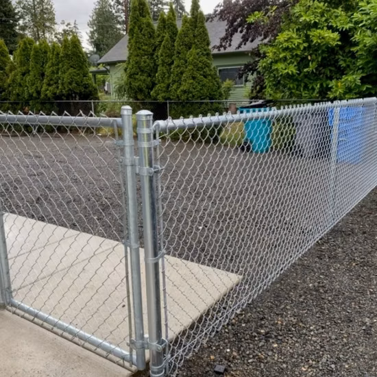 PVC Coated Diamond Shape Wire Mesh Steel Galvanize Chain Link Fence